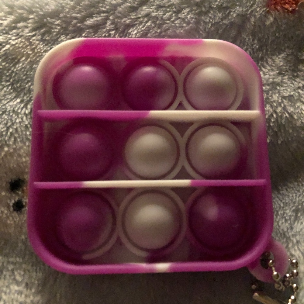 Purple , white square mini popit